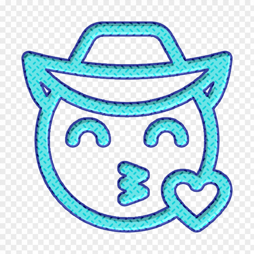 Cowboy Icon Smiley And People Kiss PNG