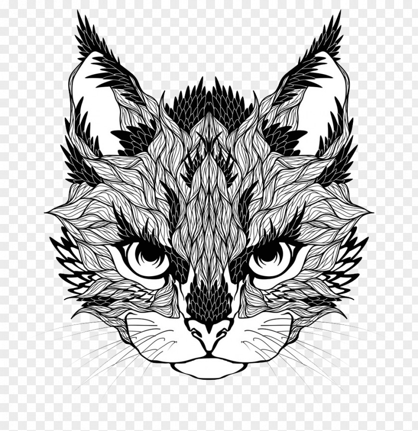 Cute Cat Picture Bobcat Tattoo Royalty-free PNG