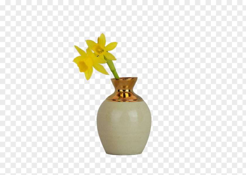 Flower Vase Flowerpot Beekman 1802 Gold Bud PNG
