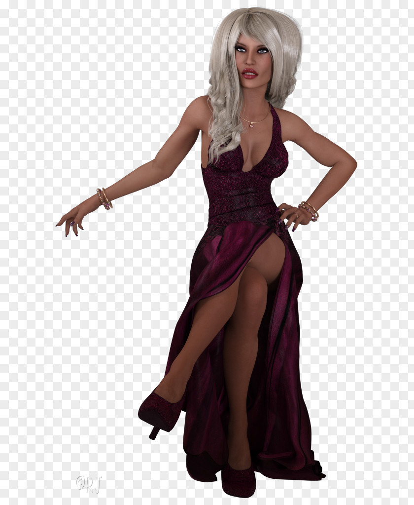 Model Gown Fashion Cocktail Human Hair Color PNG