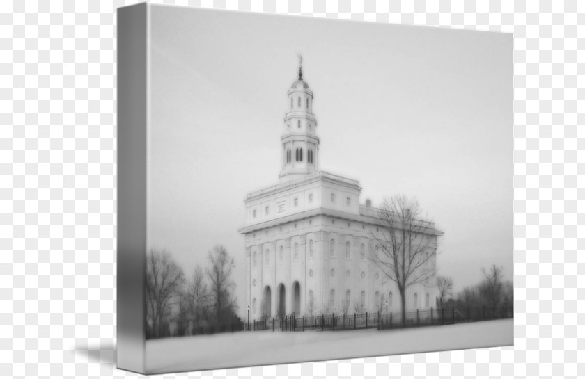 Temple Drawing Pictures Nauvoo Chapel Gallery Wrap Canvas Photography PNG