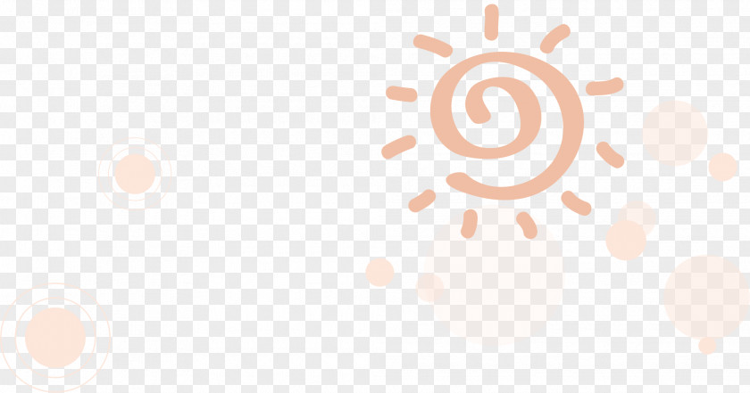 Orange Simple Sun Circle Floating Material Brand Pattern PNG