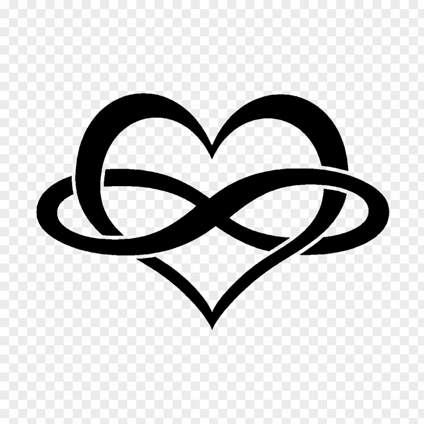 Persevere Infinity Symbol Heart Tattoo PNG