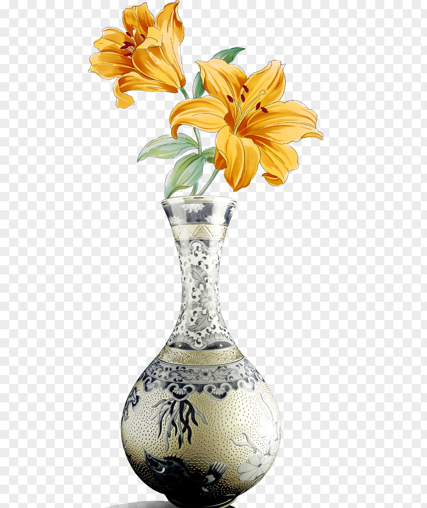 Porcelain Vases Vase Pink Flowers PNG