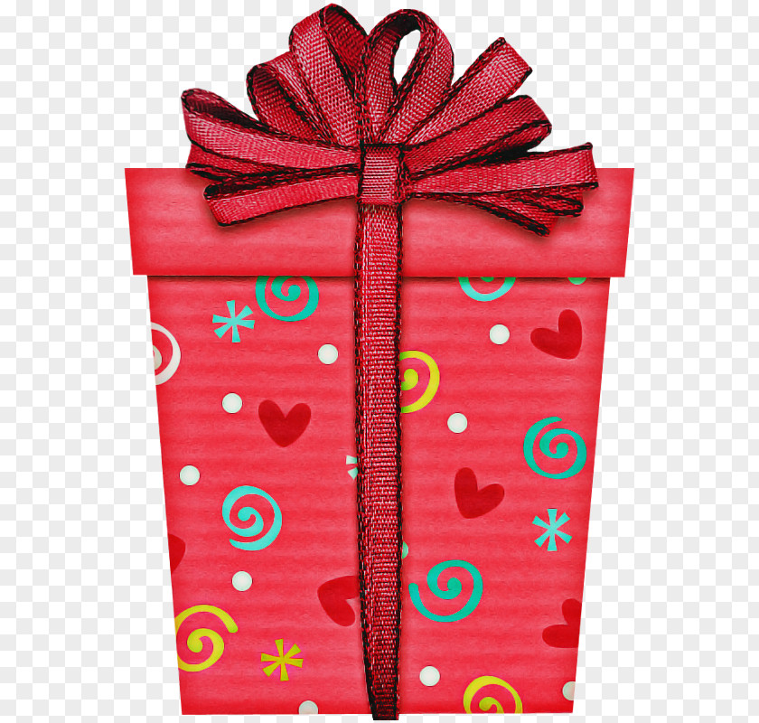 Red Pink Gift Wrapping Present PNG