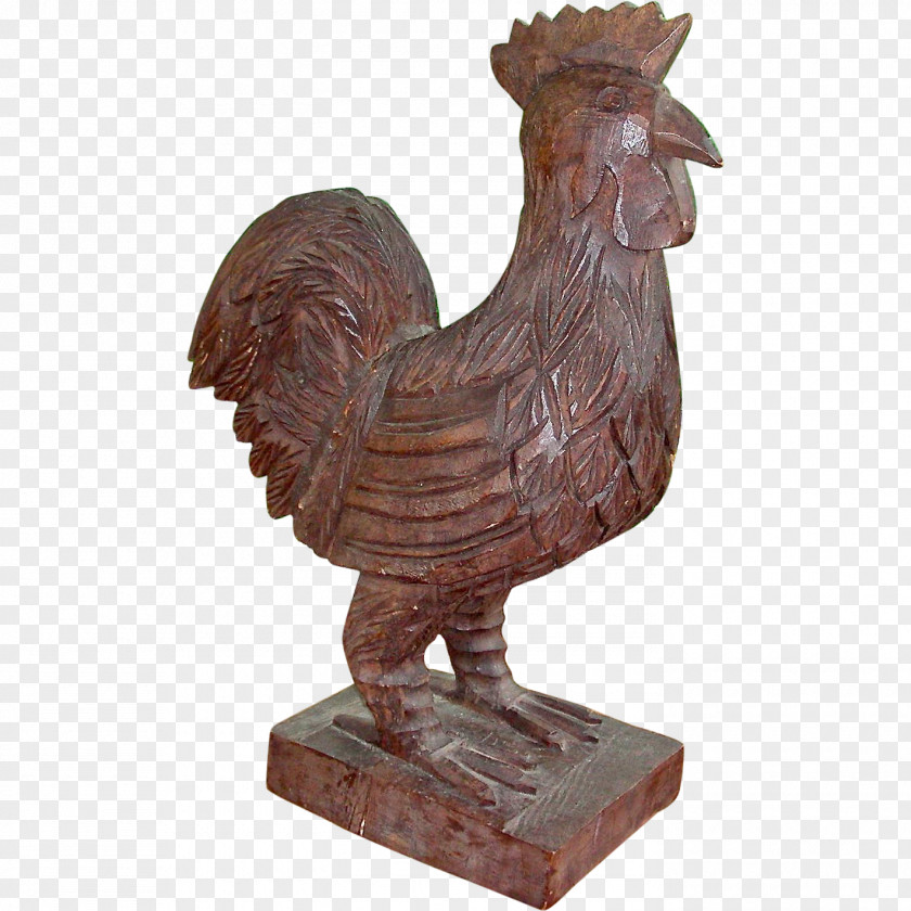 Rooster Chicken Bird Phasianidae Fowl Sculpture PNG