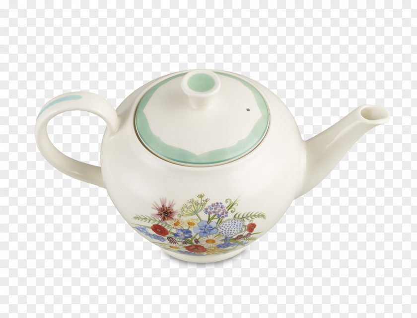 Russian Floral Teapot Porcelain Kettle Tennessee Tableware PNG