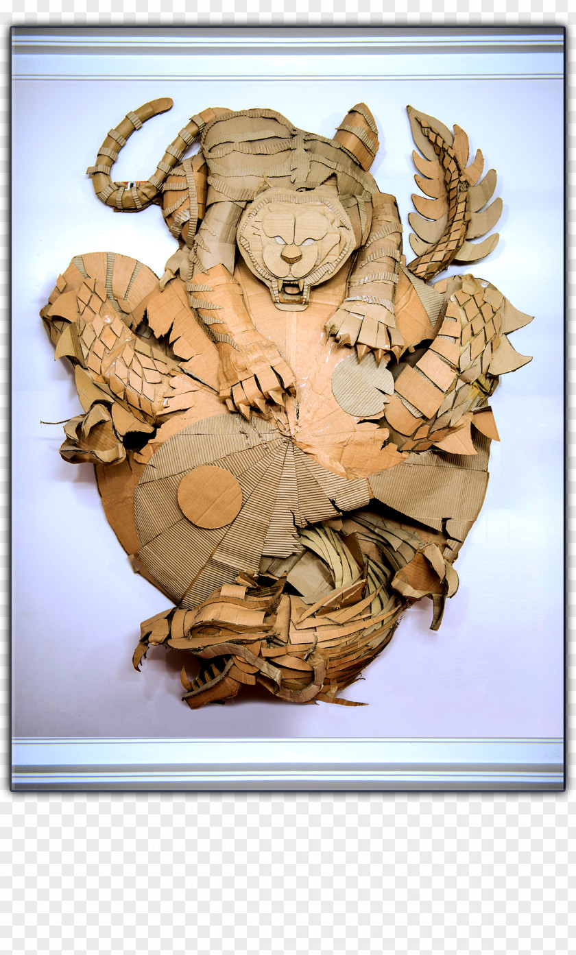 Tiger Dragon Sculpture Carving Animal PNG