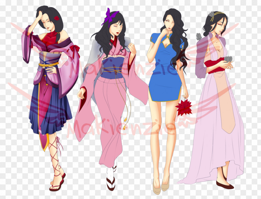 Asia Japanese Clothing Costume Design Fashion PNG