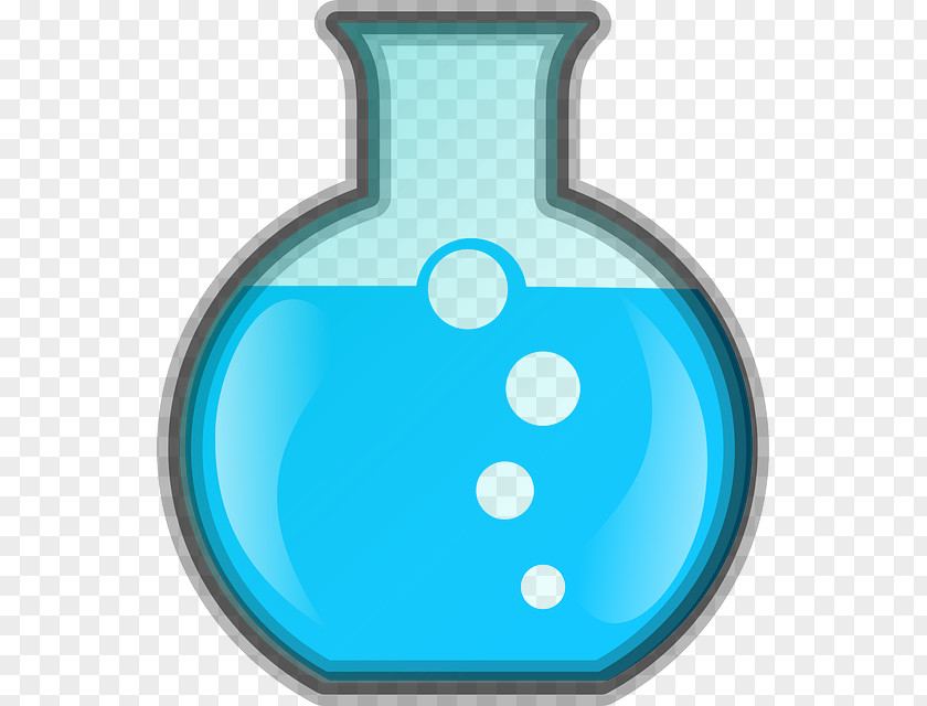 Bottom Slowly Rising Bubbles Laboratory Flasks Erlenmeyer Flask Beaker Clip Art PNG