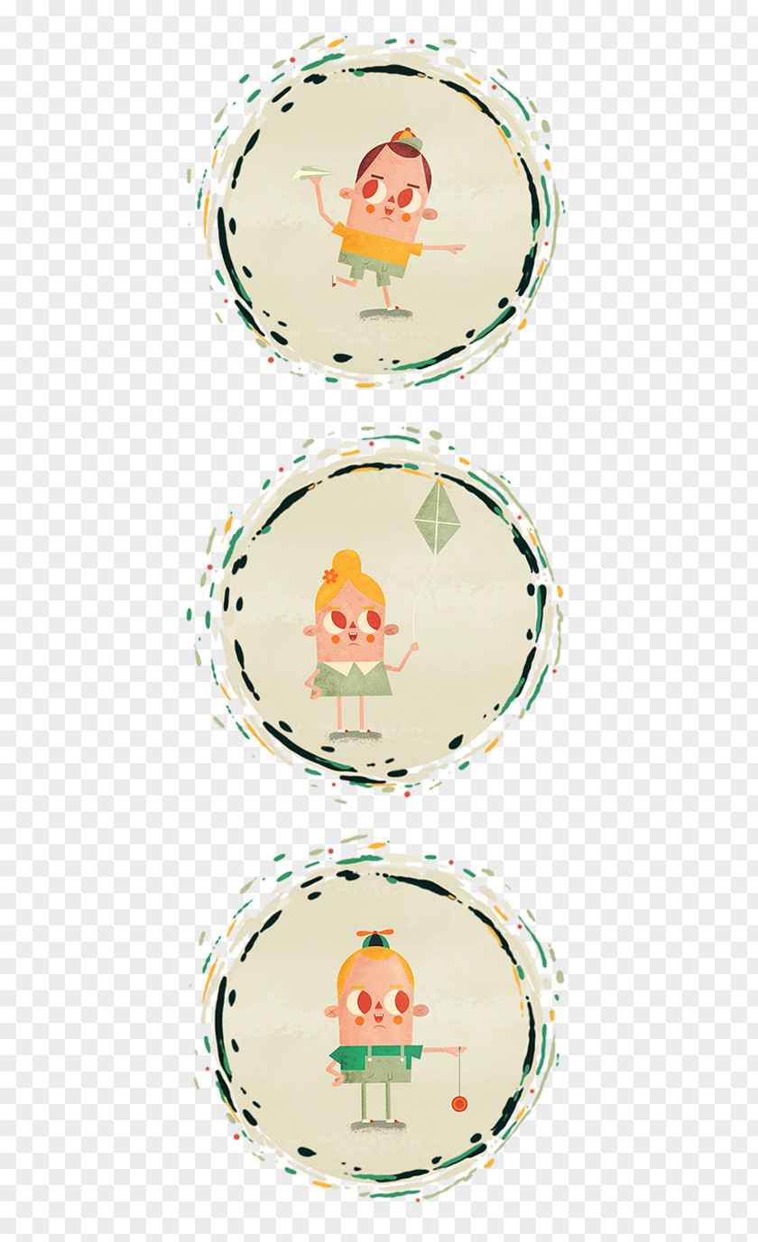 Countdown Five Days And Cartoon Characters Creativ Plate Platter Porcelain PNG
