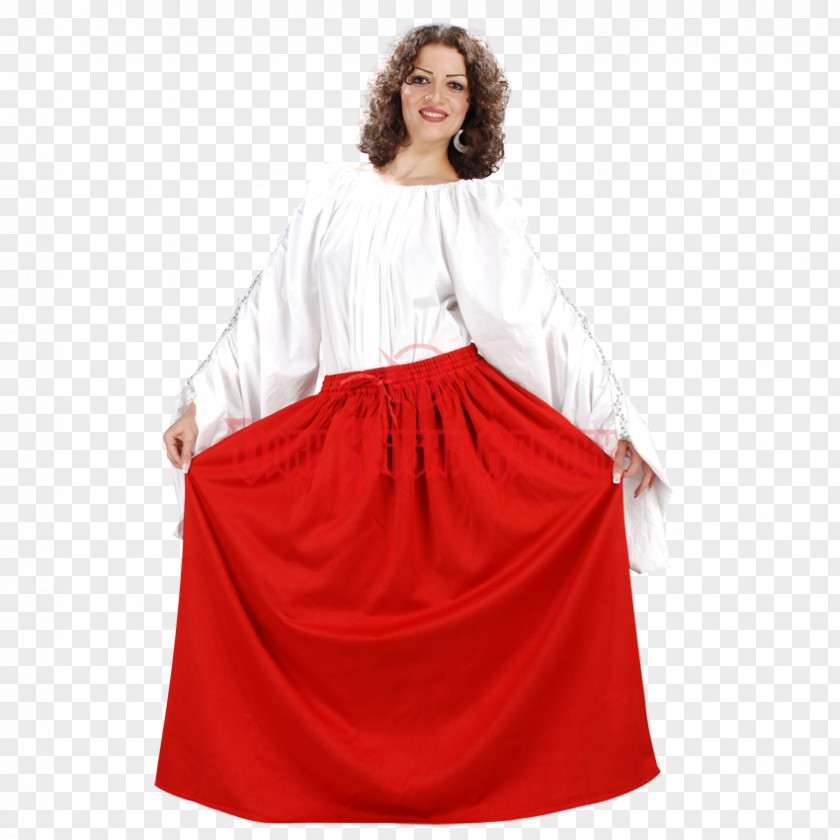 Dress Waist Gown Skirt Maroon PNG
