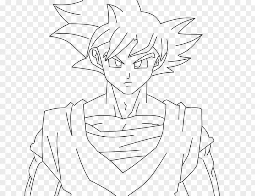 Goku Gohan Line Art Beerus Vegeta PNG