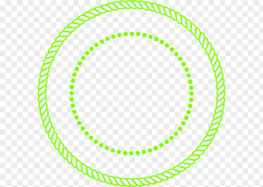 Green Circle Rope Clip Art PNG