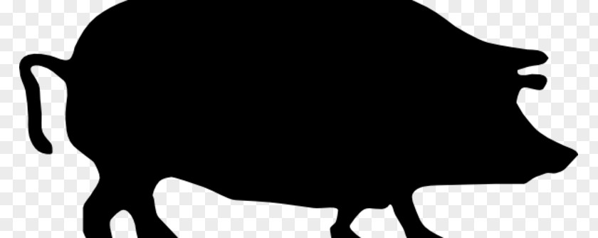 Pig Roast Cattle Silhouette Livestock White Clip Art PNG
