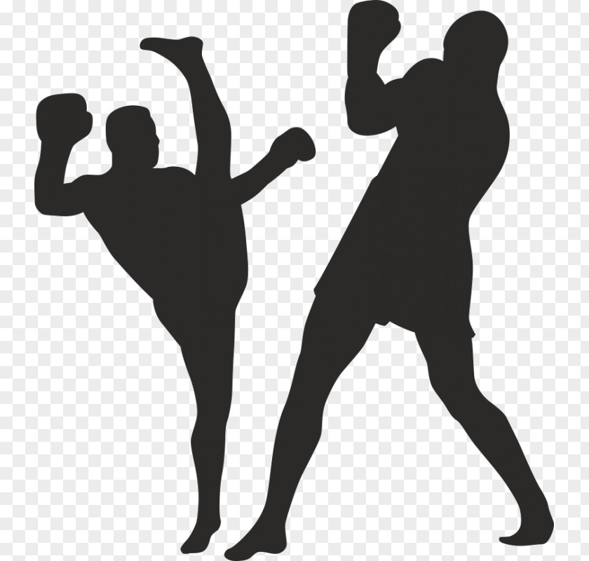 Boxing Kickboxing Silhouette PNG