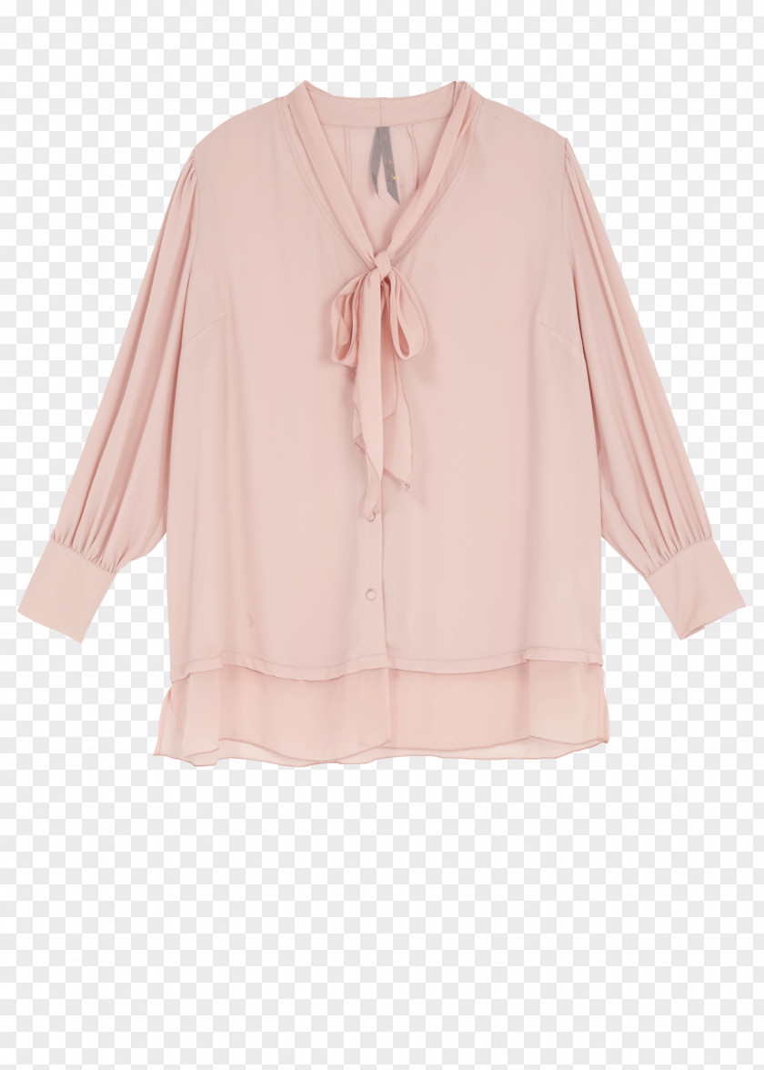Clothing Line Sleeve Pink M Blouse Neck Outerwear PNG