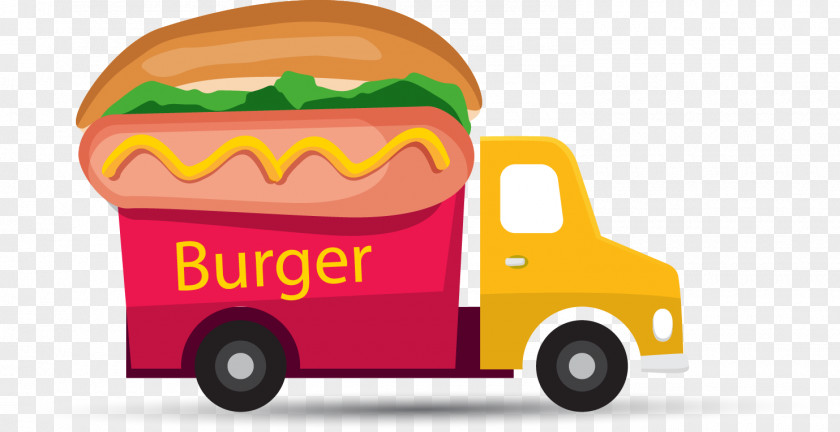 Hot Dog Diner Fast Food Dining Car Snack PNG