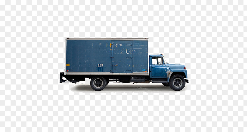 Big Blue Truck Car Van Commercial Vehicle PNG