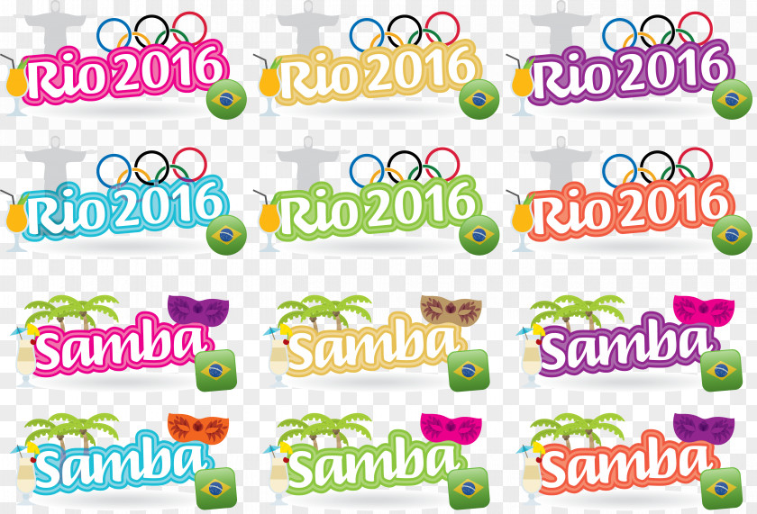 Cartoon Olympic Rings 2016 Summer Olympics Rio De Janeiro Symbols Multi-sport Event PNG