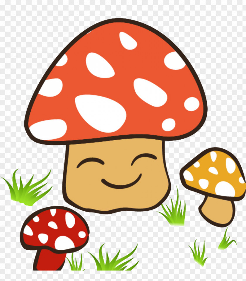 Cute Little Mushrooms Mushroom Cartoon Clip Art PNG