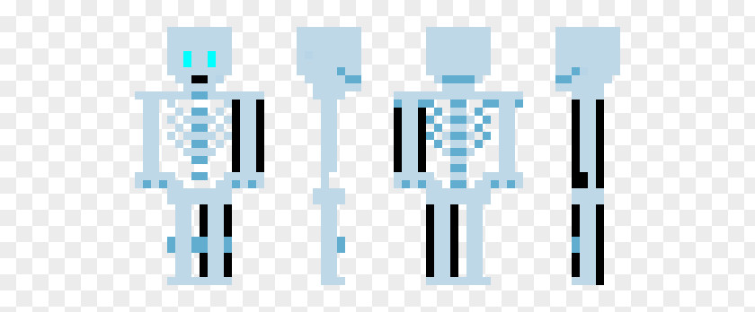 Minecraft Human Skeleton Paper PNG