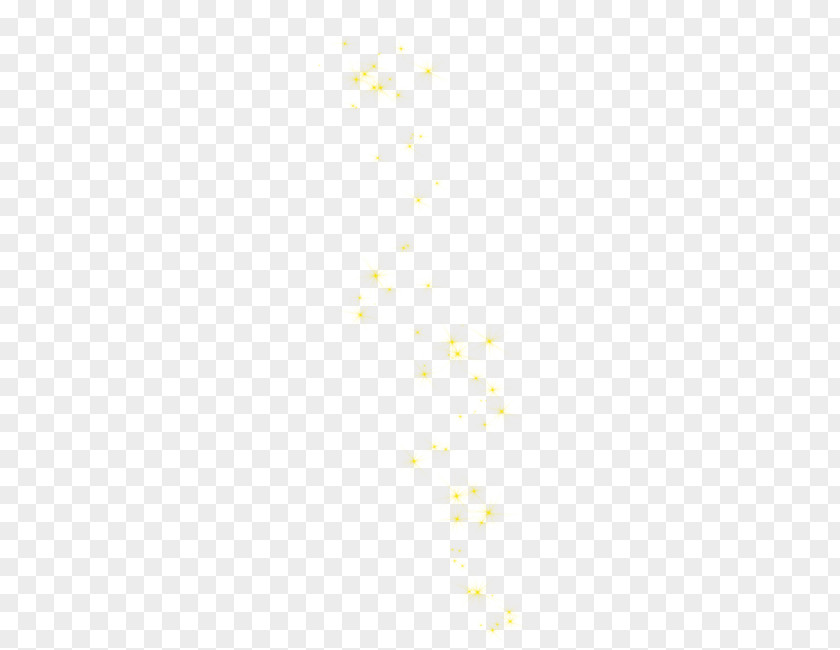Pretty Yellow Star Sky Font PNG
