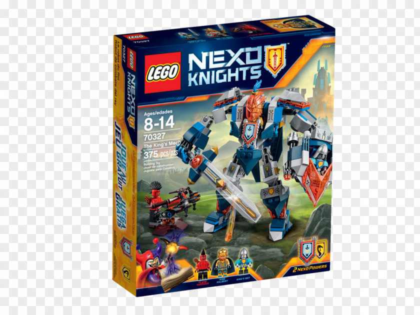Toy LEGO 70327 NEXO KNIGHTS The King's Mech Lego Minifigure City PNG