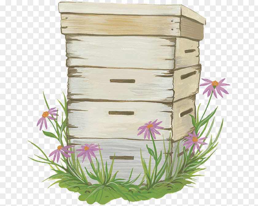 Bee Hive Flowerpot PNG