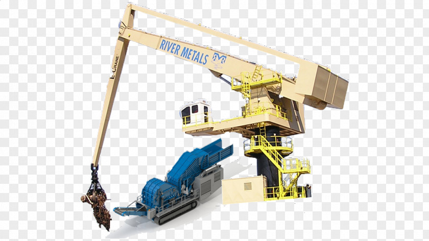 Crane Material-handling Equipment Fuchs Machine Counterweight PNG
