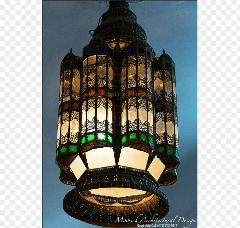 Light Lantern Fixture Stained Glass PNG