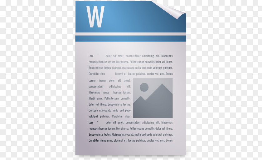 Microsoft Document Template PNG
