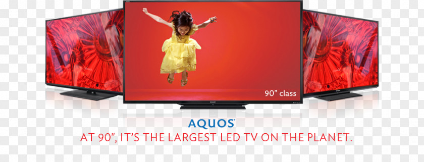 Airtel Background LED TV LCD Television Sharp Aquos LC-LE745U Liquid-crystal Display PNG