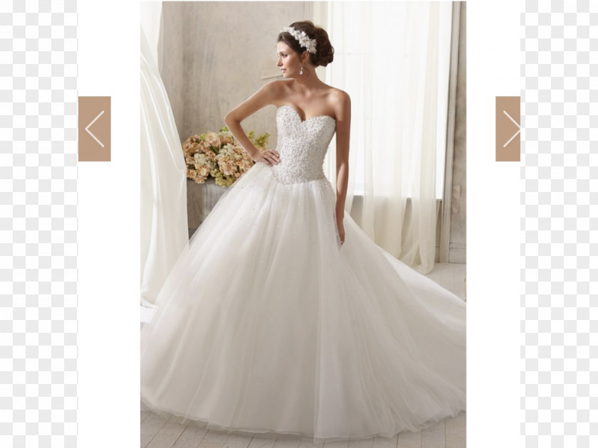 Dress Wedding Ball Gown Neckline Lace PNG