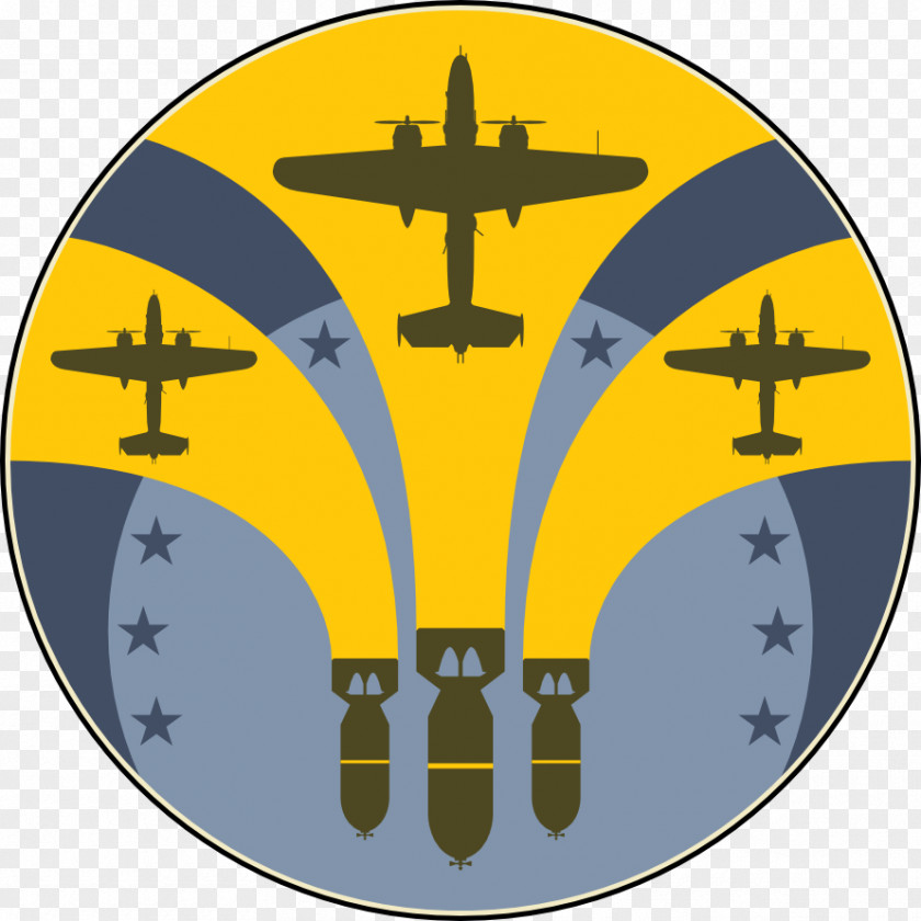 Command North American B-25 Mitchell Symbol 13th Bomb Squadron Pattern PNG
