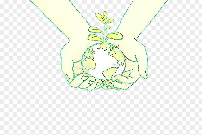 Line Art Gesture Green Hand Plant Symmetry PNG