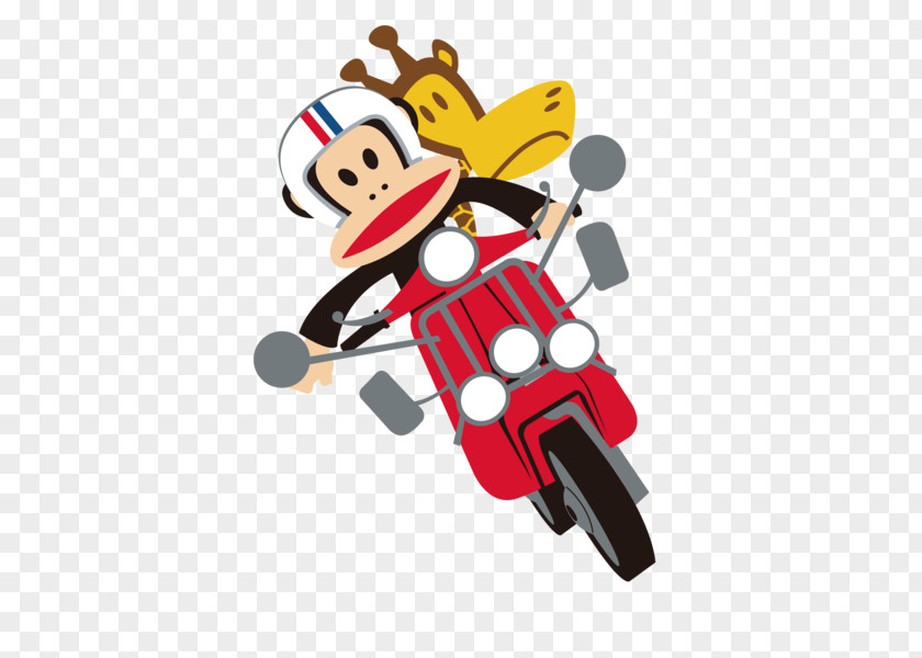 Motorbike Mouth Monkey Graphic Design PNG