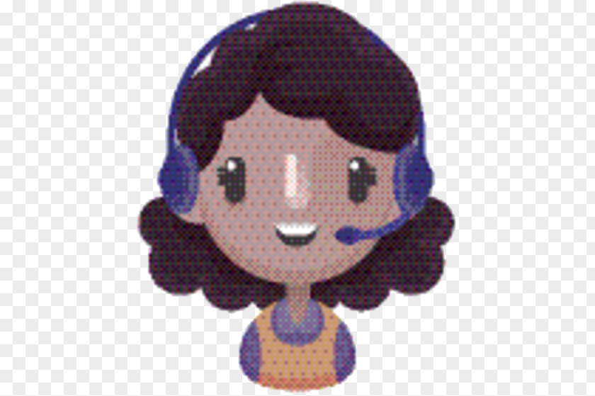 Animation Nose Pattern Purple PNG