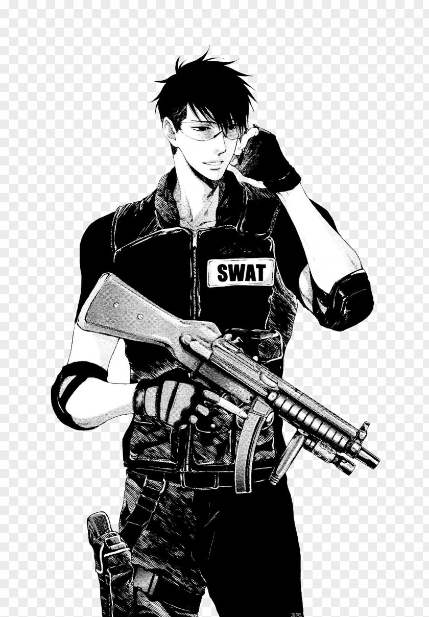 Anime Handsome Special Police PNG handsome special police clipart PNG