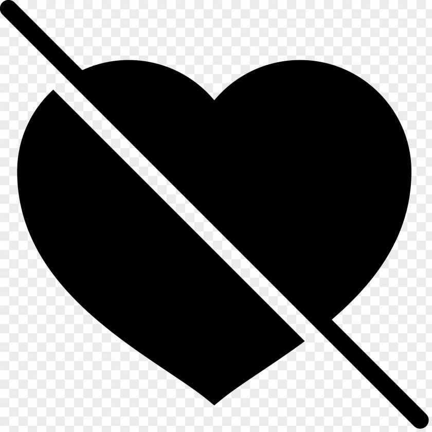 Broken Heart Line Clip Art PNG