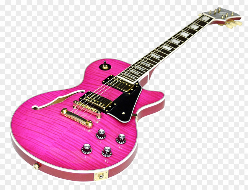 Guitar Pink Burst Acoustic-electric Acoustic String Instruments PNG