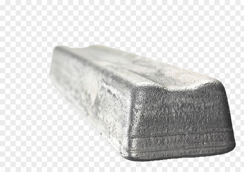 Unearthed Retro Silver Block Brick PNG