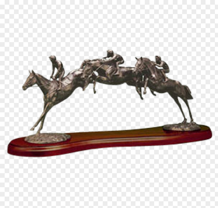 Bronze Golfer Statue Sculpture Figurine PNG