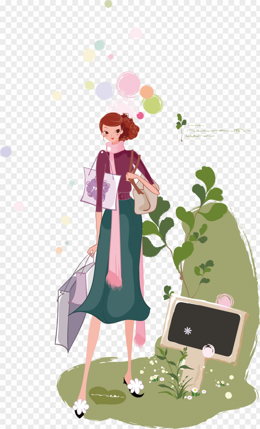 Cartoon Marriage Illustration PNG Illustration, Girl clipart PNG