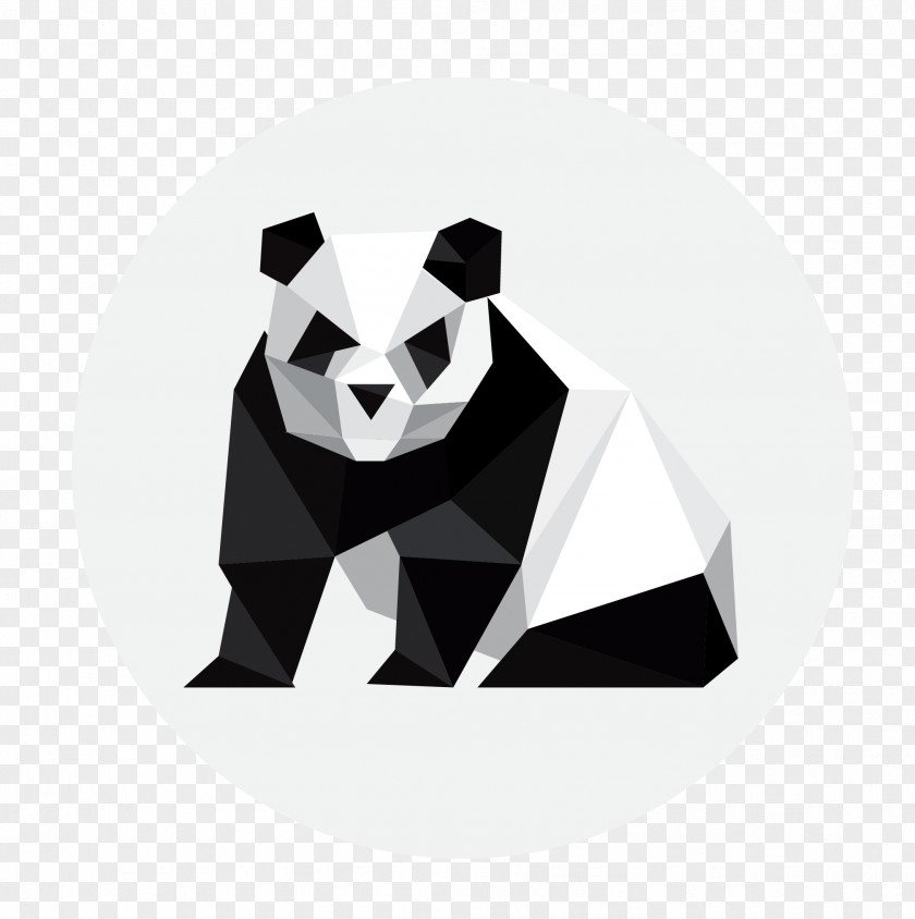 Panda Giant Origami Clip Art PNG
