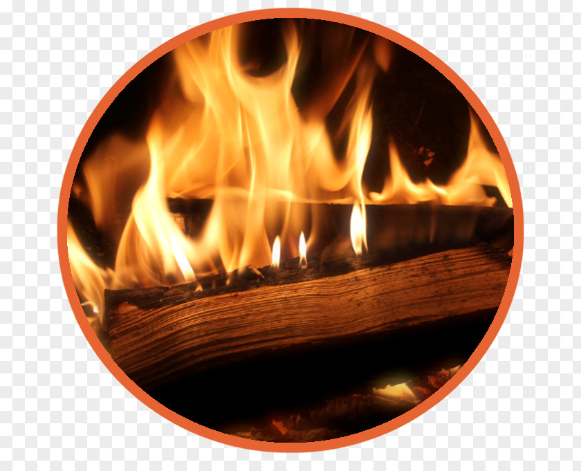 Seasoned Firewood Fireplace Heat Flame PNG