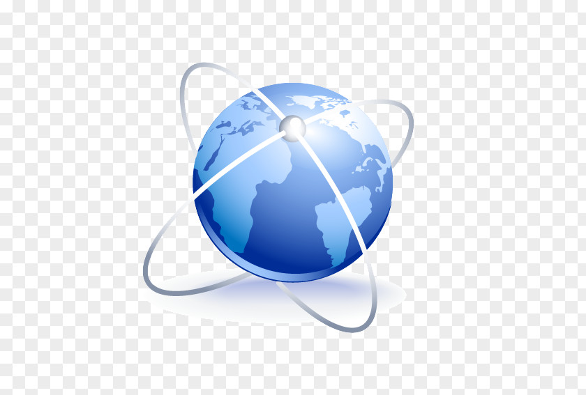 Spherical World Map Vector Globe Logo PNG