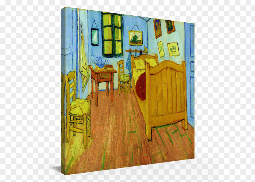 Van Gogh Painting Gogh's Bedroom In Arles Museum PNG