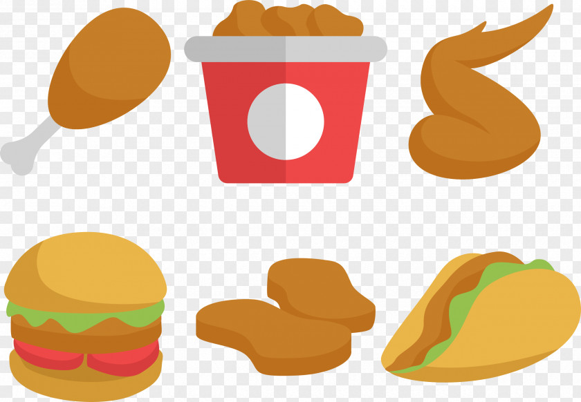 Whole Family Bucket Chicken Wings Piece Burger Fast Food Fried Hamburger Buffalo Wing Junk PNG