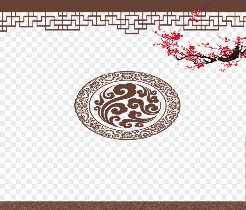 Chinese Wind Element Chinoiserie PNG